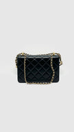 Brand New. Chanel 24C Season Flap Mini Black Adjustable Chain Strap GHW. X456C0P1|15157