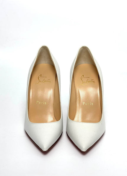 Brand New. Louboutin Pumps Heel White. 34|8096