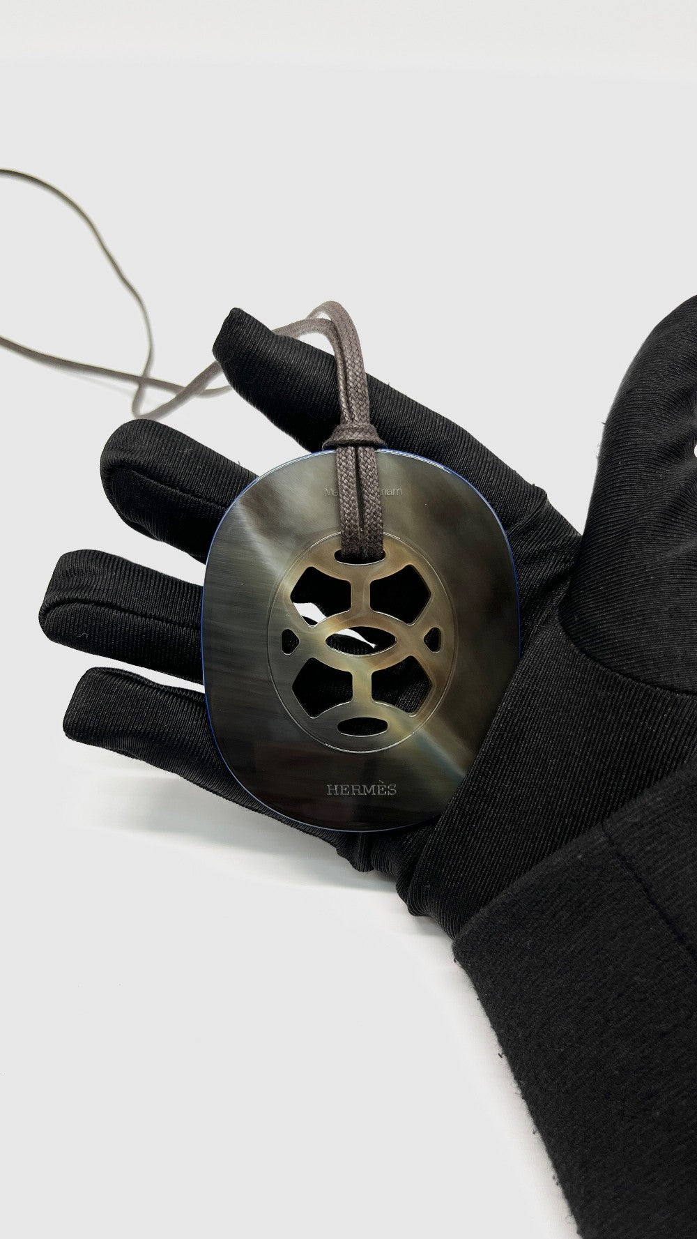 Preowned. Hermes Blue Lift Pendant Necklace|11275