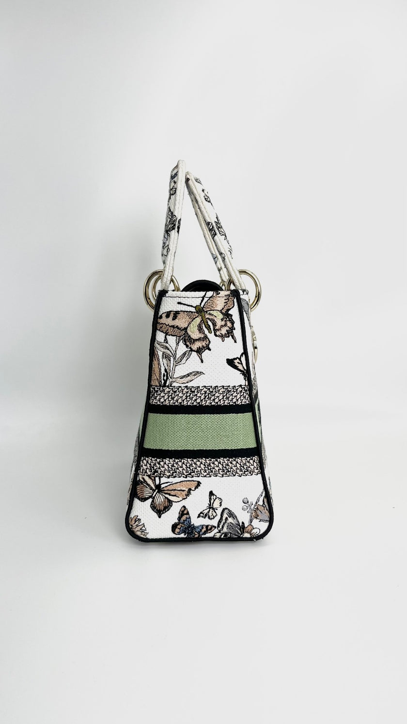 Brand New. Lady Dior D-lite Medium. 50-MA-0283|4425