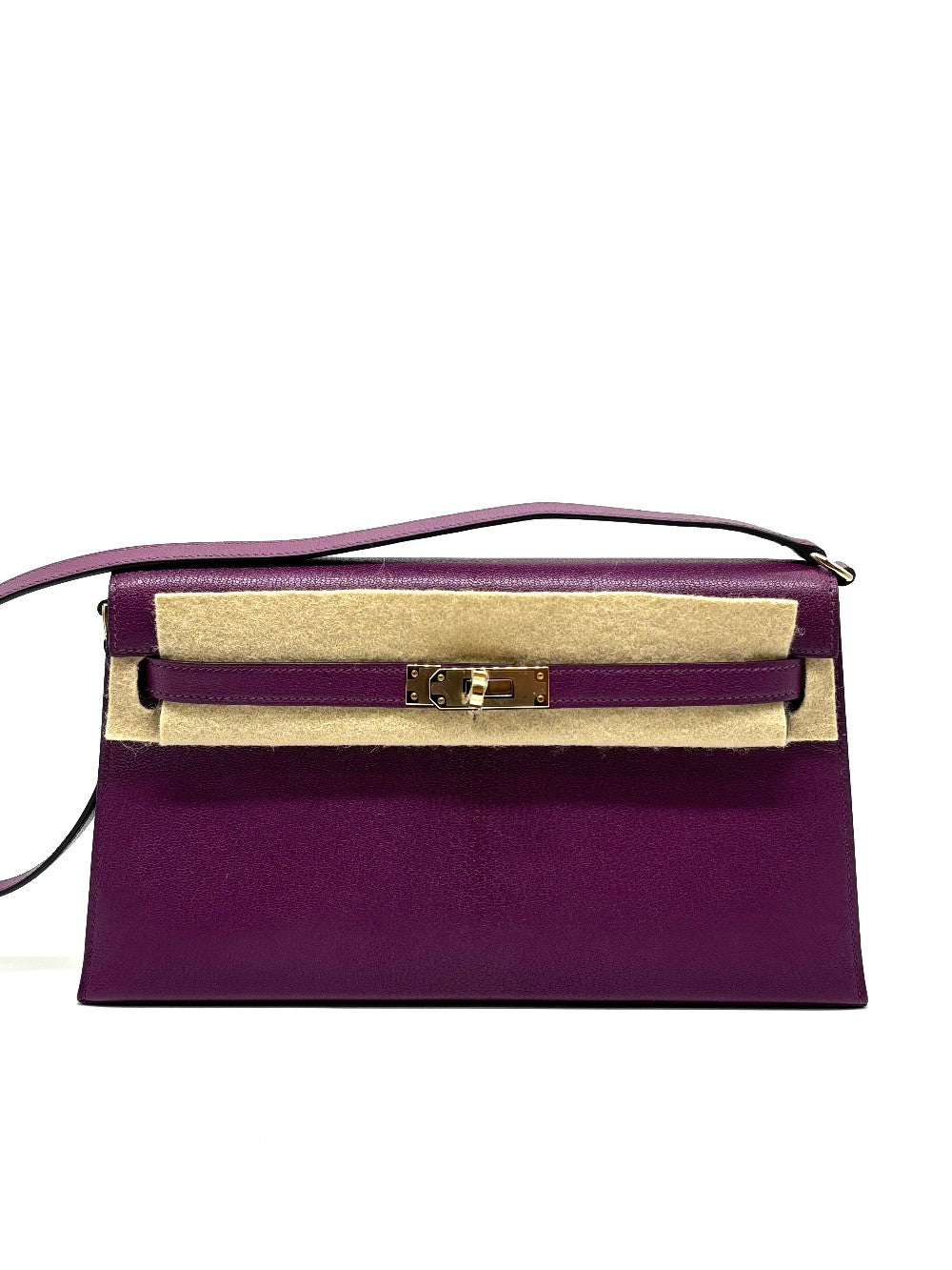 Brand New. Hermes Kelly Elan Anemone Evercolor GHW. WGN634AO|8828