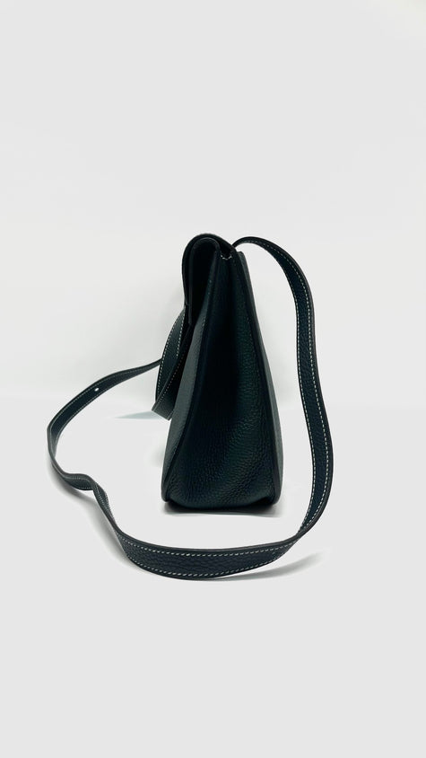 Brand New. Hermes Halzan 31 Togo Vert Bosphore GHW. CBT011TD|11426