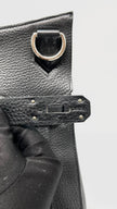 Preowned. Hermes Jypsiere 37 Black Clemence PHW. L38|13652
