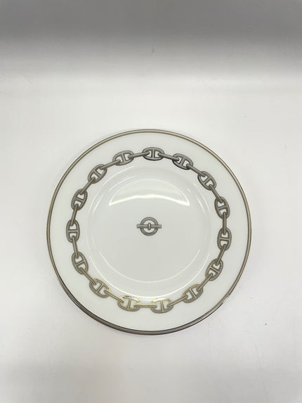 Brand New. Hermes Chaine Dessert Plate|13221