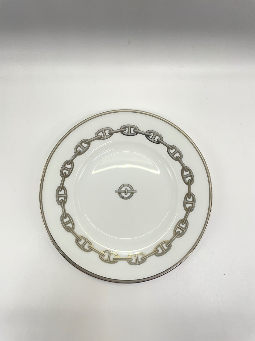 Brand New. Hermes Chaine Dessert Plate|13221