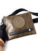 Preowned. Fendi Glazed Stamp Patch Crossbody Bag|9457