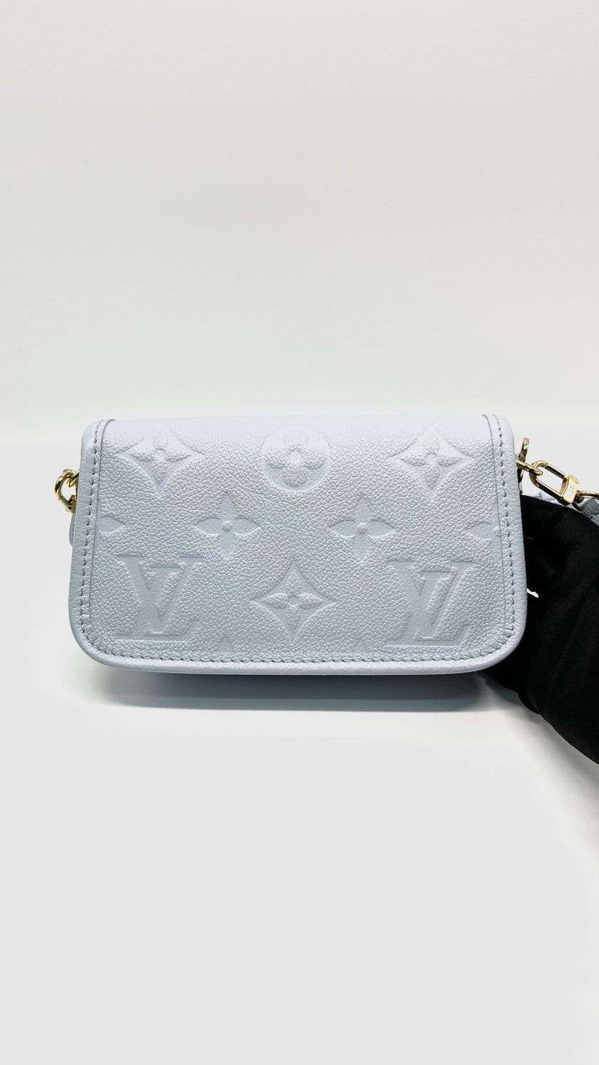 Brand New. LV Nano Diane Bag Olympe Blue Monogram Empreinte|14789