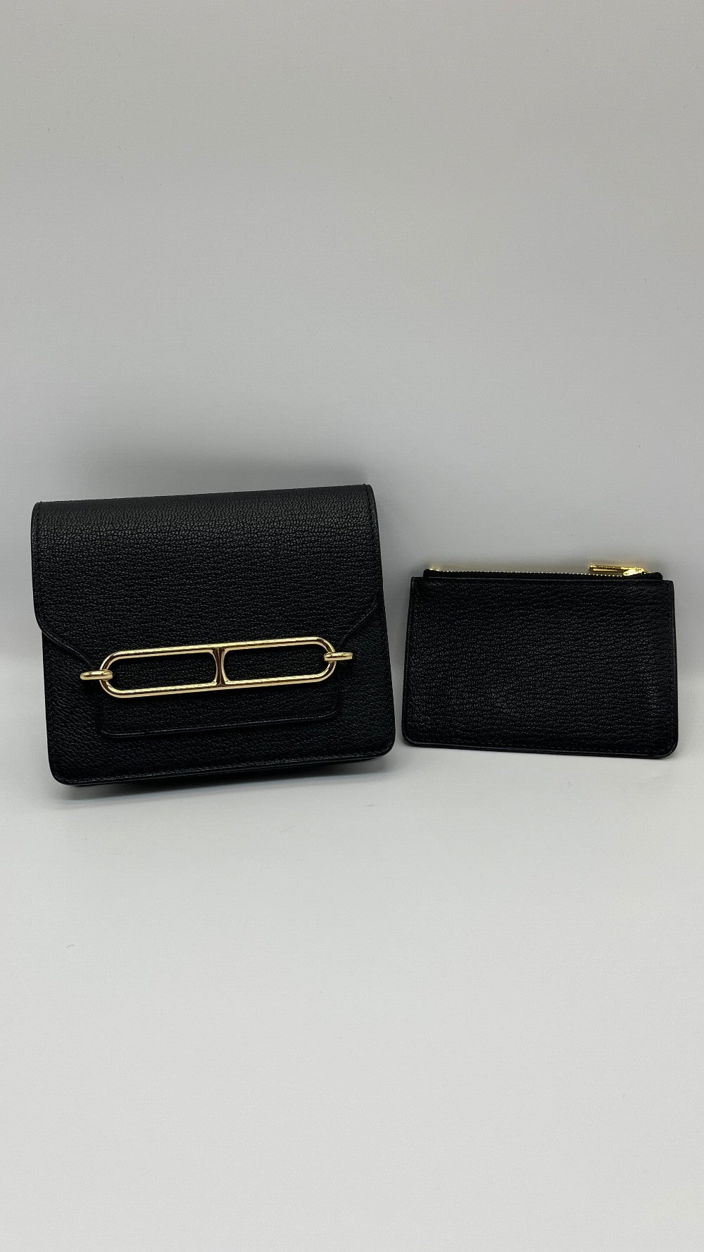 Preowned. Hermes Roulis Slim Passant Black GHW. WAM006UM|5370