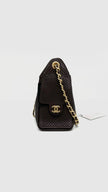 Brand New. Chanel C25 Mini Perforated Calfskin Dark Brown GHW. C81KGL11|16475