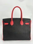 Preowned. Hermes Birkin 30 HSS Black/Jaipur. TGA002GW|3463