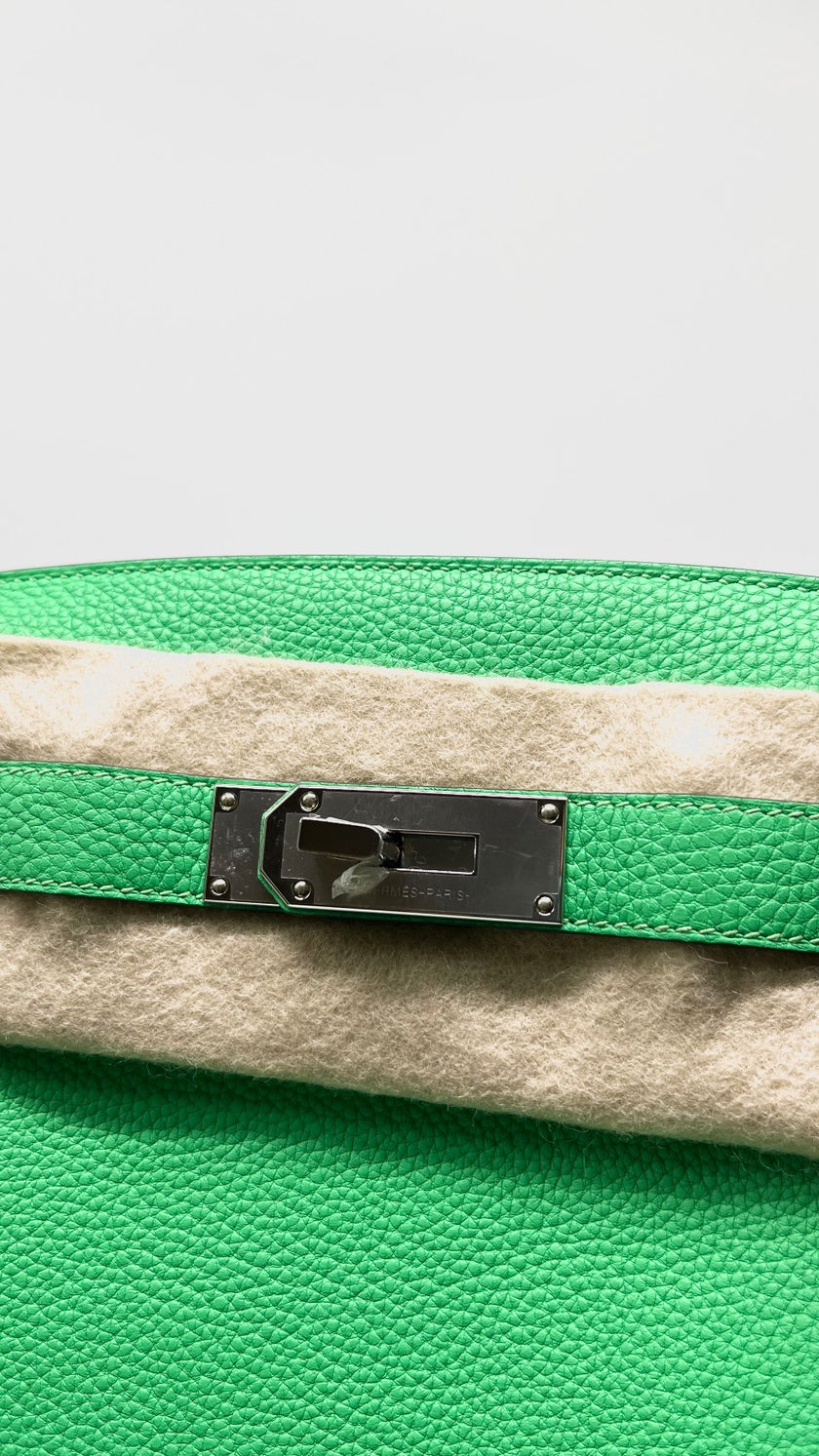 Brand New. Hermes Hac A Dos Togo Vert Comics PHW. WIS884KT|7979