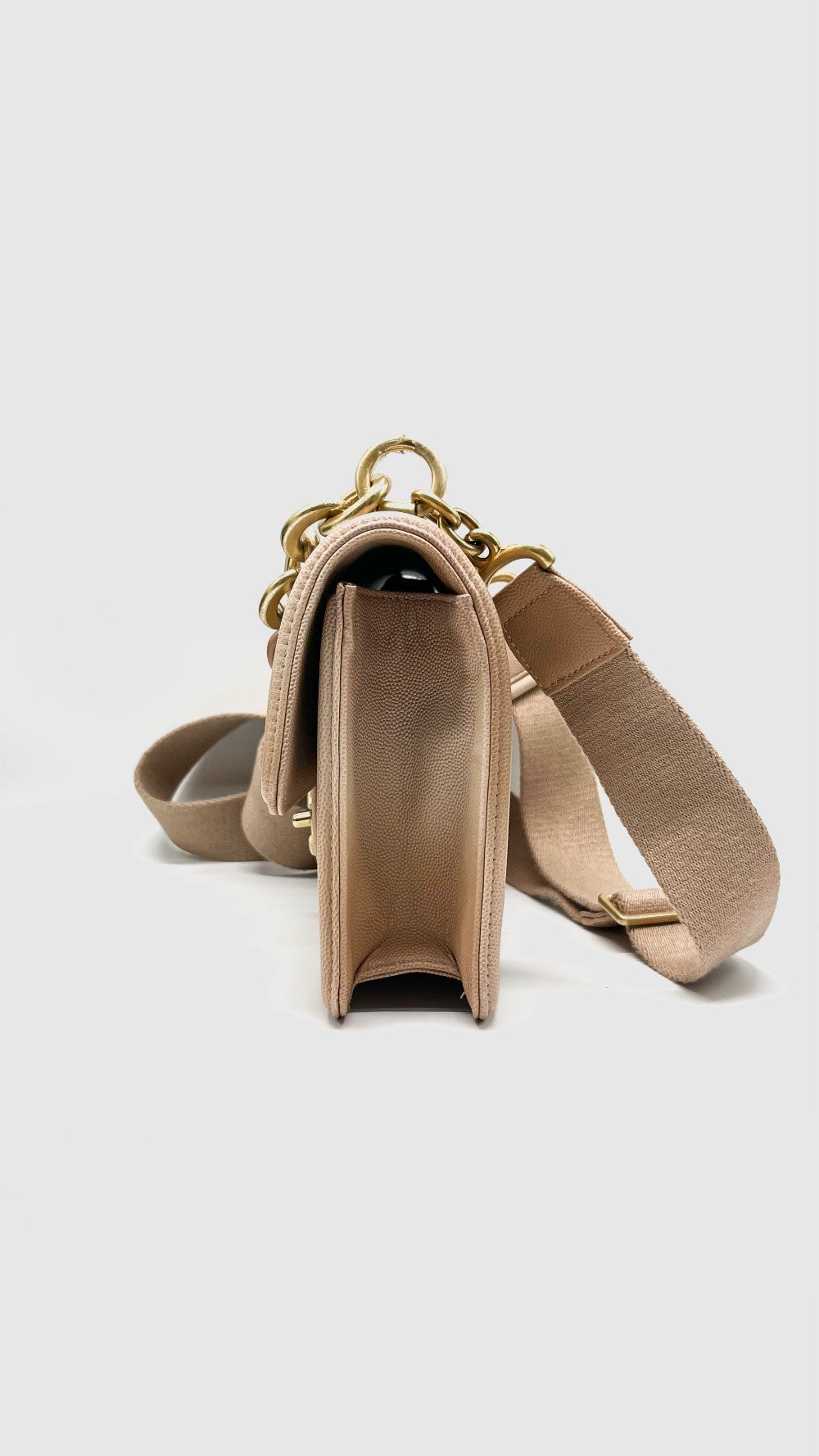 Preowned. Chanel Sunset By The Sea Single Flap Beige Caviar GHW. 27118685|11391