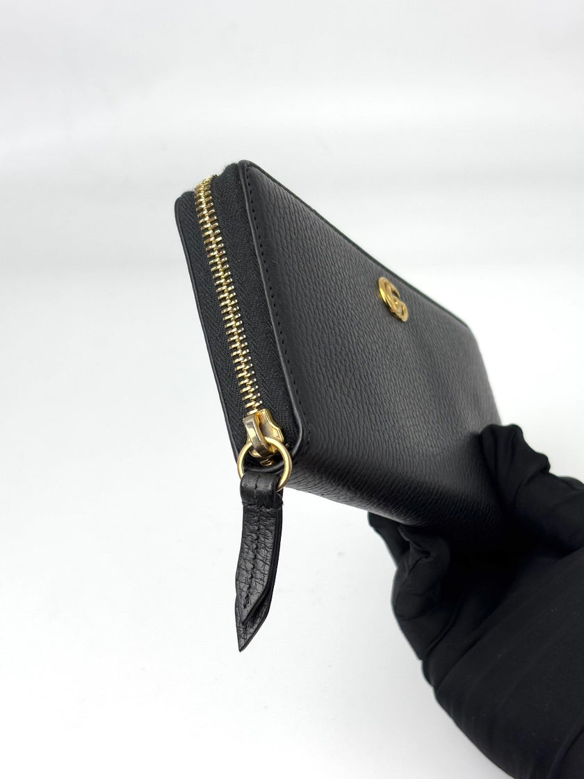 Brand New. Gucci Zip Long Wallet Black|6999