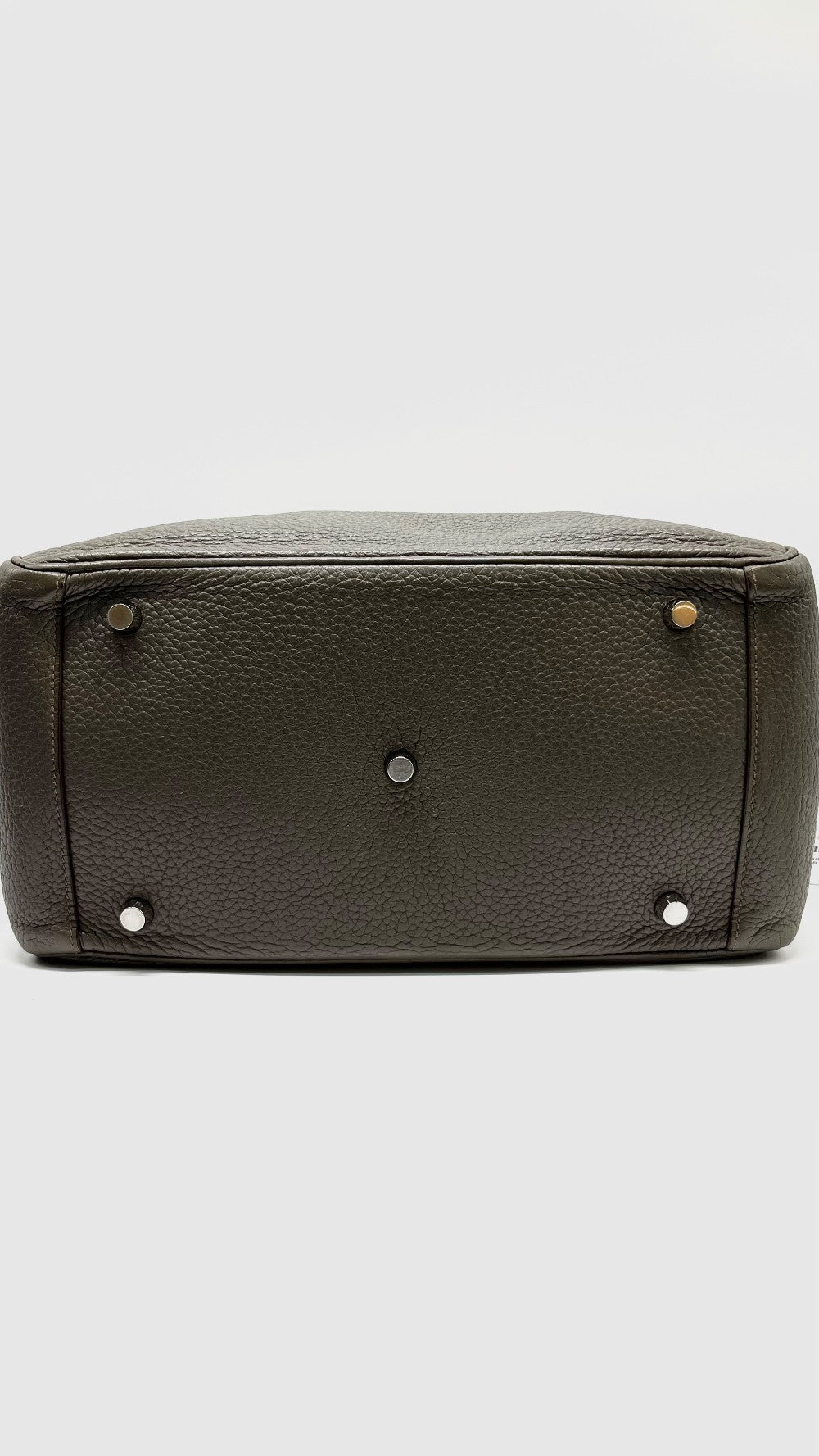 Preowned. Hermes Lindy 30 Etain Clemence PHW. R Square C028|9318