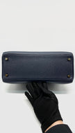 Preowned. Hermes Kelly 28 Blue Nuit Togo GHW. TII007BG|15344