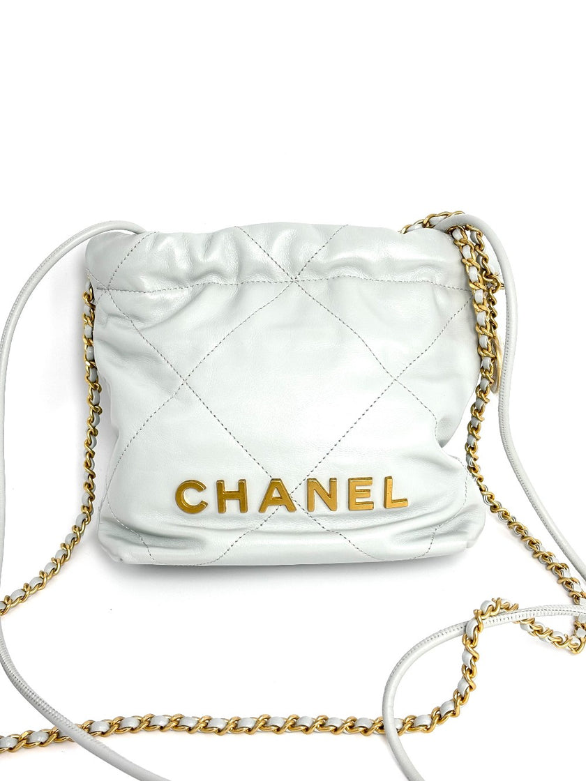 Brand New. Chanel C22 Mini Gray. X2TK5AEC|4082