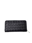 Brand New. Bottega Zip Around Long Wallet Black|7061