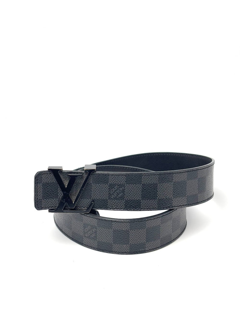 Preowned. LV Belt Graphite 85cm|6761