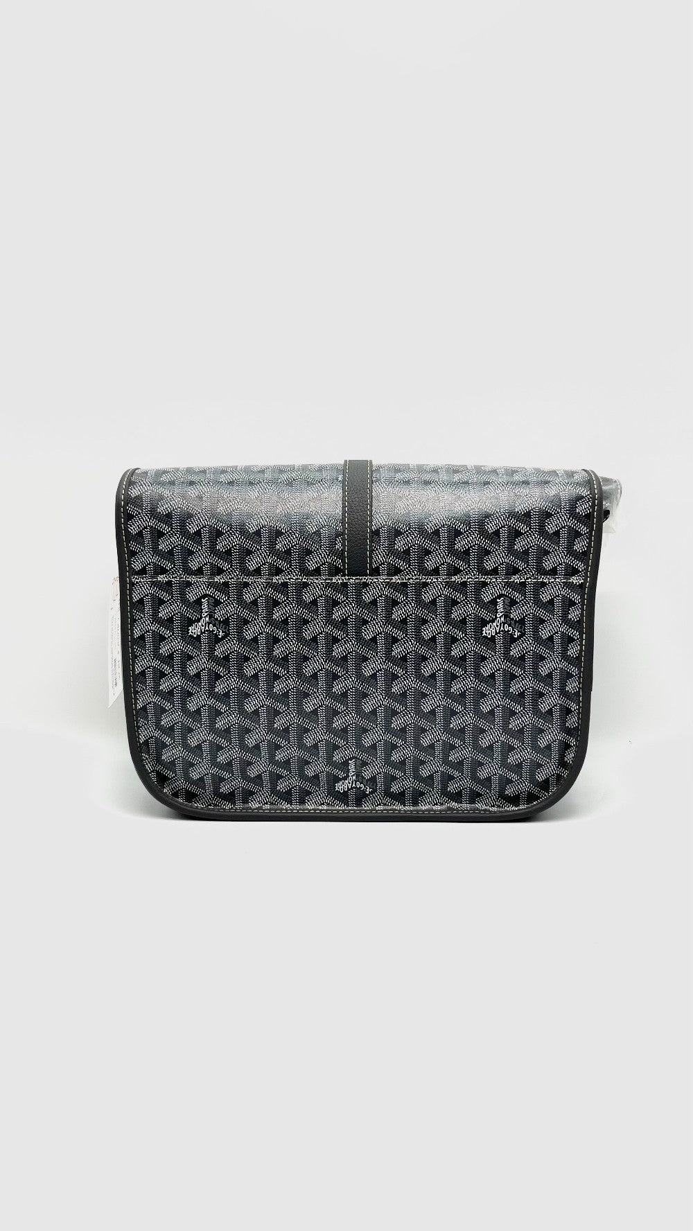 Brand New. Goyard Belvedere MM Gray SHW. MAE020256|16487