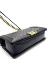 Preowned. Chanel Leboy New Medium Black Lambskin GHW. 21698415|17076