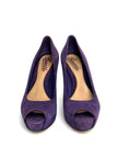 Preowned. Gucci Open Toe Heel Suede Violet. 35|10684