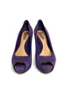 Preowned. Gucci Open Toe Heel Suede Violet. 35|10684