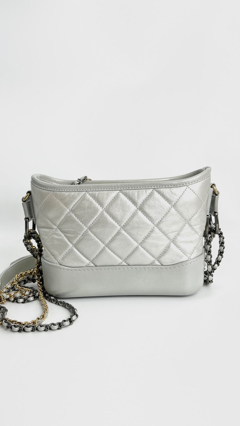 [SALE] Preowned. Chanel Gabrielle Mini White. 28862821|4241