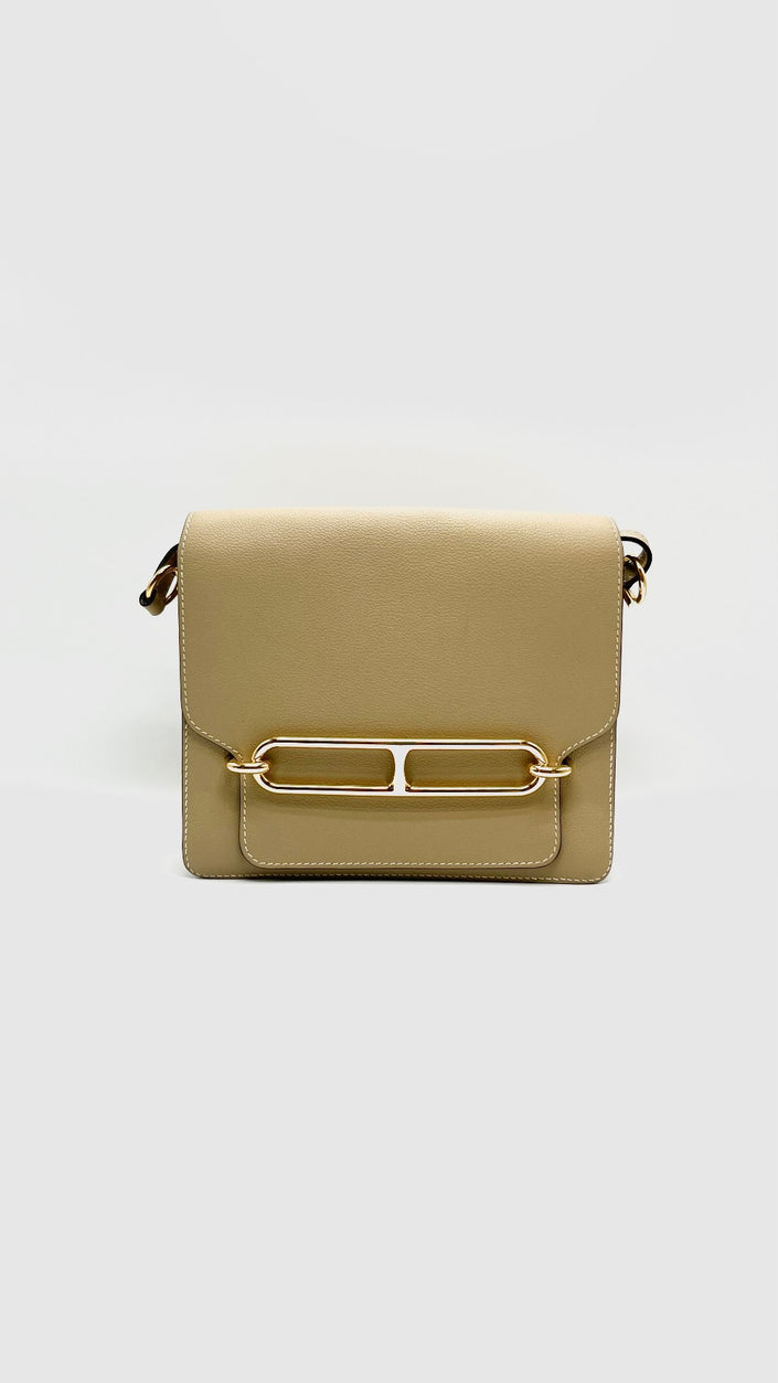 Like New. Hermes Roulis 23 Trench Evercolor GHW. XST009 SU|15591