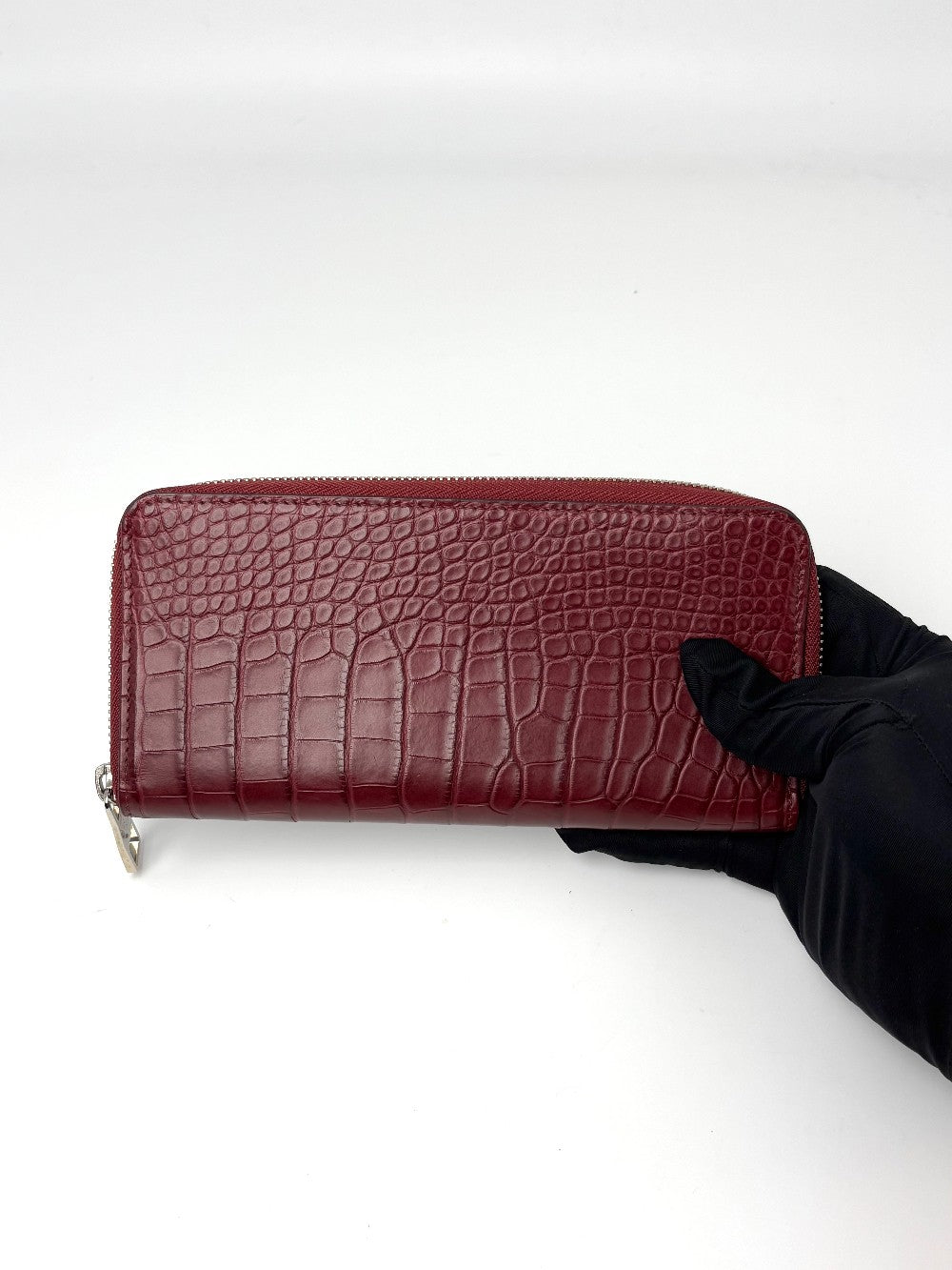 Brand New. LV Zip Long Wallet Croc Red|7120