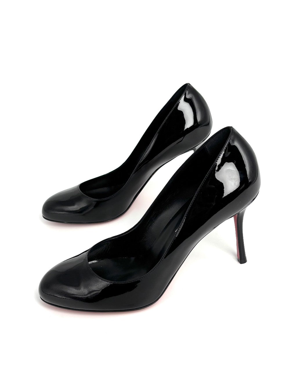 Brand New. Louboutin Pumps Patent Black. 40|8379