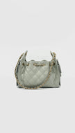 Like New. Chanel C25 Mini Light Green Caviar GHW. CK0UE6LE|16603