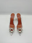 Brand New. Amina Muaddi Begum Slingback Glass. 37|10017