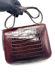 Like New. Hermes Constance 18 Bourgogne/Rouge Moyen Alligator Lizard GHW. R Square 39|17328