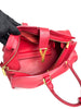 Preowned. YSL Cabas Chyc Medium Bag Calf Red|12453