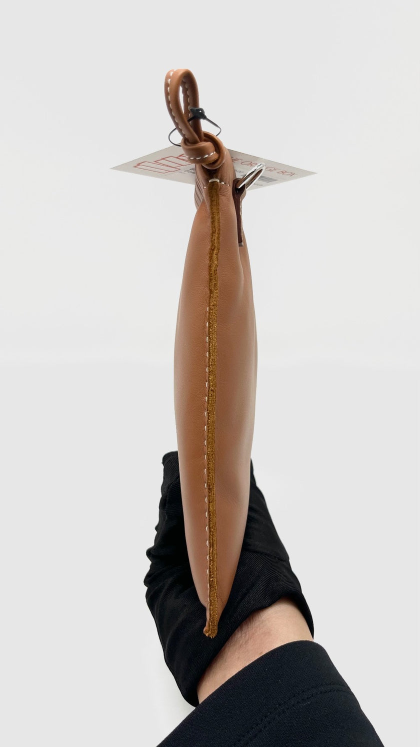 Brand New. Hermes Pilo Pouch Gold Lambskin Swift PHW. KAM004UH|7949