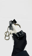 Unused. Chanel 31 Nano Calfskin White/Black GHW. GAL8GG26|13378