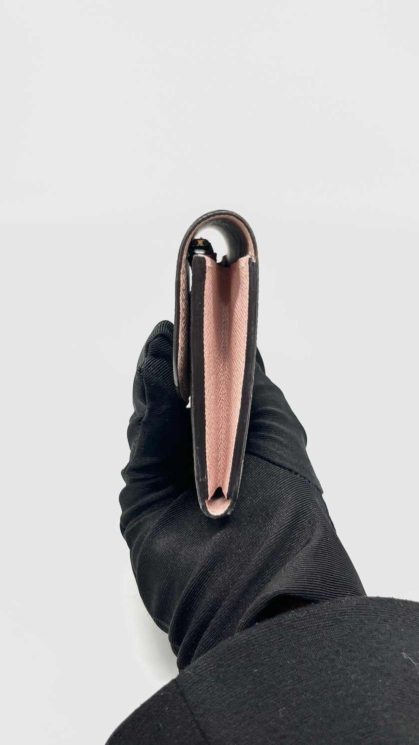 Preowned. LV Emilie Long Wallet Monogram Canvas. Microchip|11315