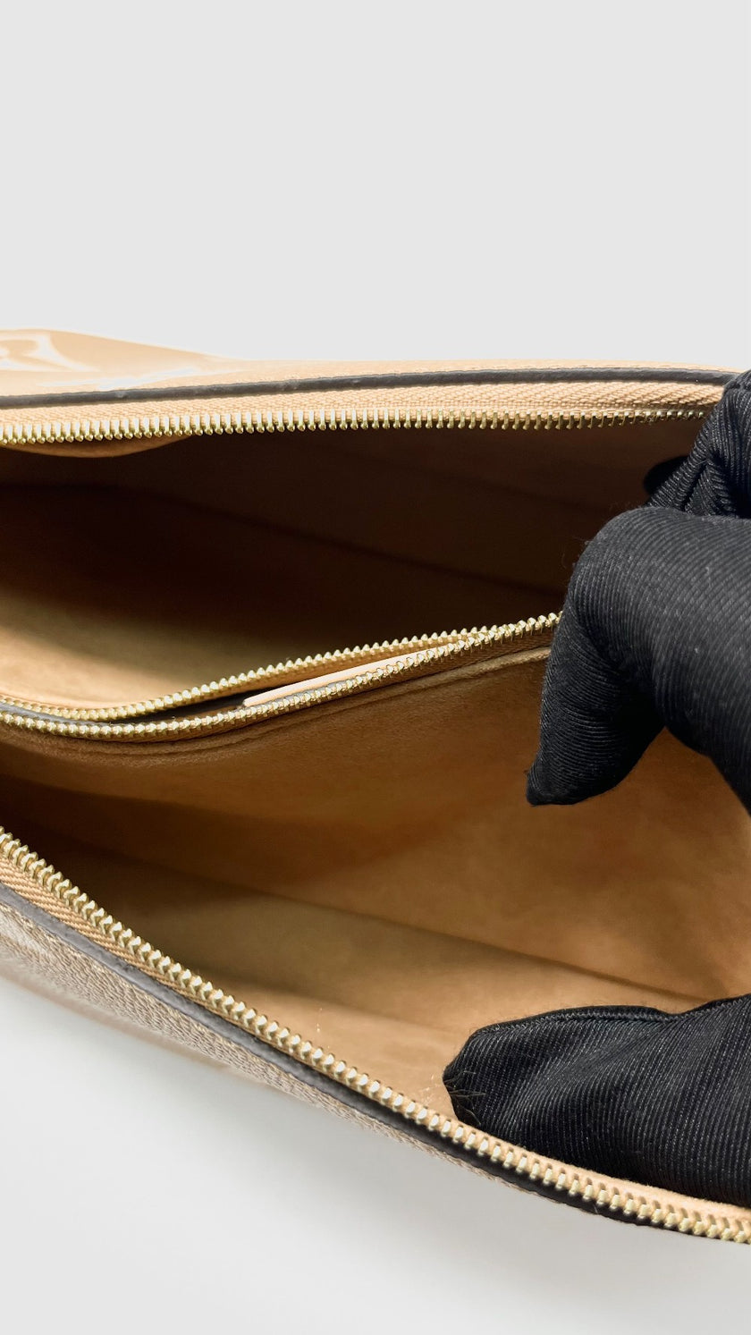 Like New. LV Multi Pochette Bicolor Monogram Empriente Arizona/Beige GHW. MCHIP|8572