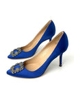 Brand New. Manolo Heel Blue. 39|7387