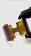 Brand New. Hermes Olympe Cuff Bracelet Anemone T3 GHW|9943
