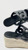 Brand New. Hermes Ithea 30 Espadrilles Black. 38|10418