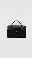 Brand New. Chanel Top Handle Slim Vanity Black Caviar GHW. XA62K338|16063