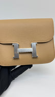 Brand New. Hermes Constance Slim Passant Chai PHW. UMZ002MM|5420