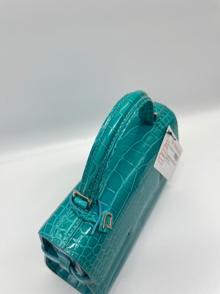 Brand New. Delvaux Tempete Small Croc|10009