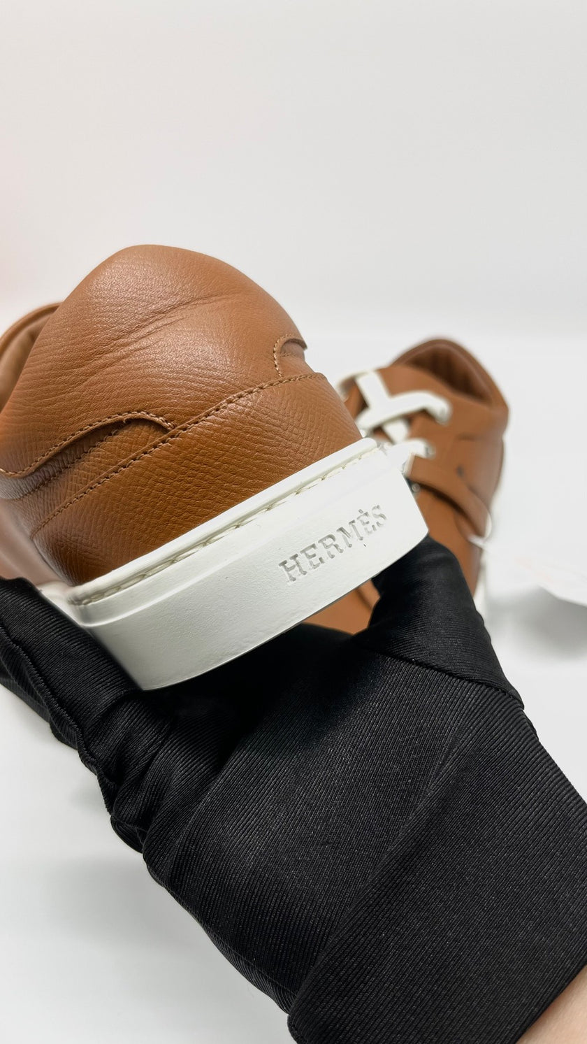 Brand New. Hermes Day Sneakers Gold. 38.5|5821
