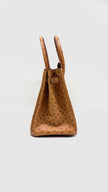 Preowned. Hermes Birkin 30 Ostrich Cognac PHW. J Square K19|11184