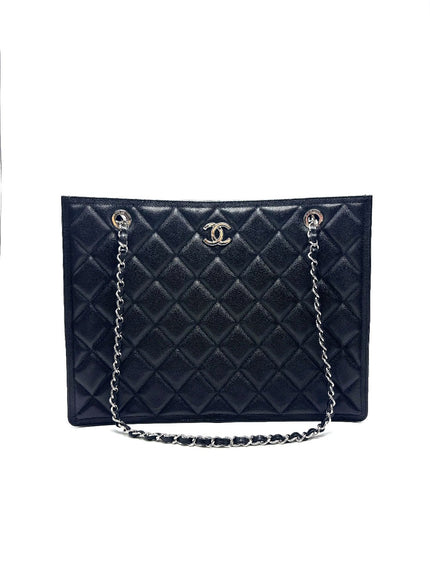 Brand New. Chanel Black Caviar Shopping Tote SHW. P569T7J7|17079