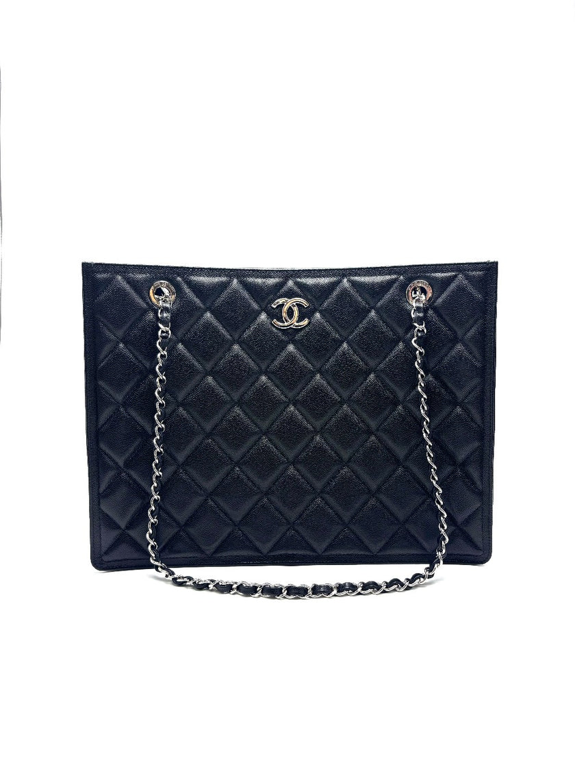 Brand New. Chanel Black Caviar Shopping Tote SHW. P569T7J7|17079