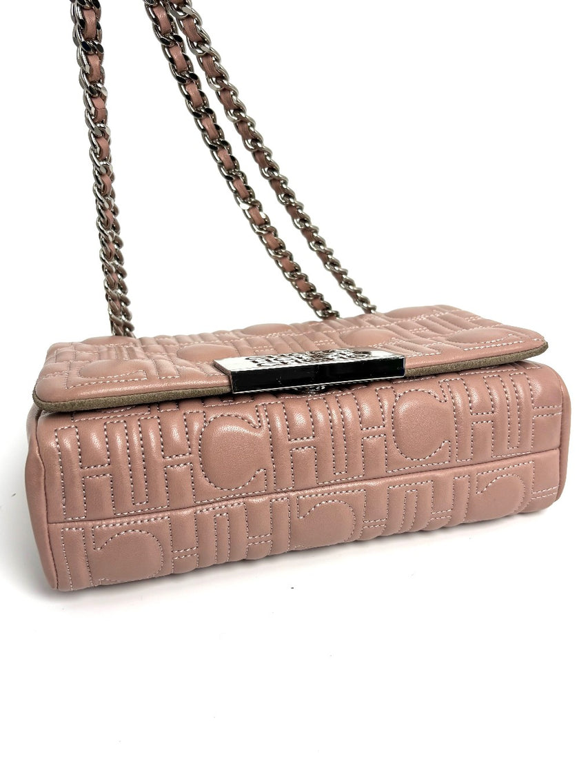 [SALE] Preowned. Carolina Herrera Bimba Flap Pink|11365