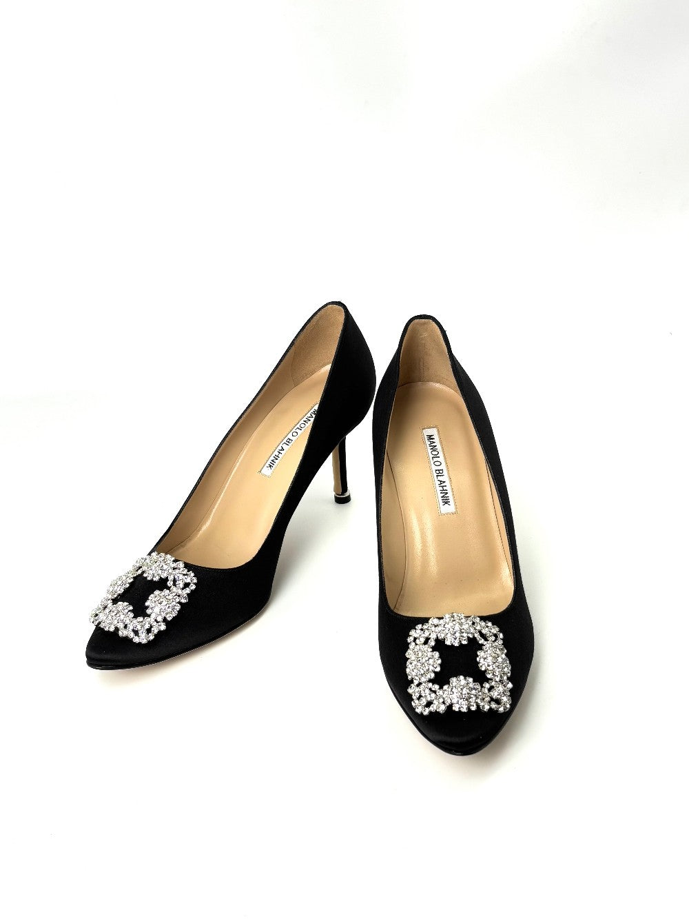 Brand New. Manolo Heel Black. 39.5|7392